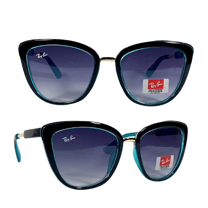 Lentes de Sol Premium RyB AAA Azul Mujer 6