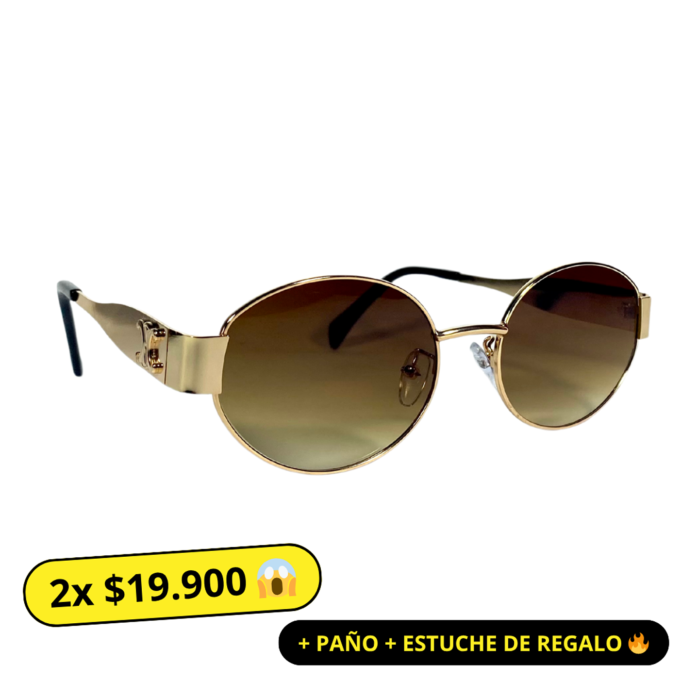 Lentes de Sol Premium Celine AAA Café Unisex 1