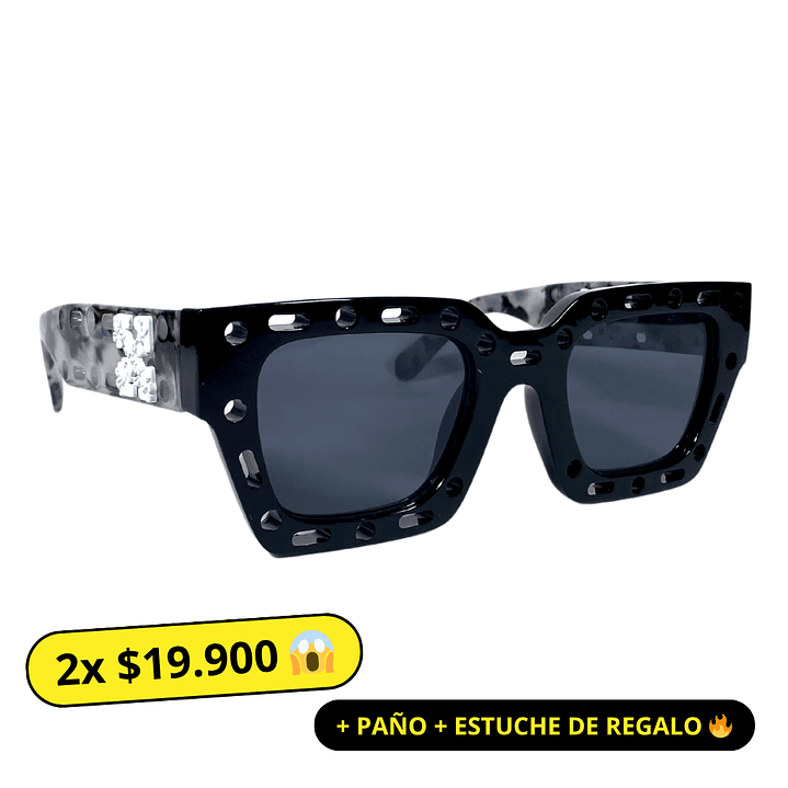 Lentes de Sol Premium Off White AAA Negro Hombre 1