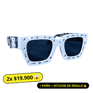 Lentes de Sol Premium Off White AAA Blanco Hombre