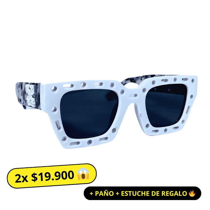 Lentes de Sol Premium Off White AAA Blanco Hombre 1