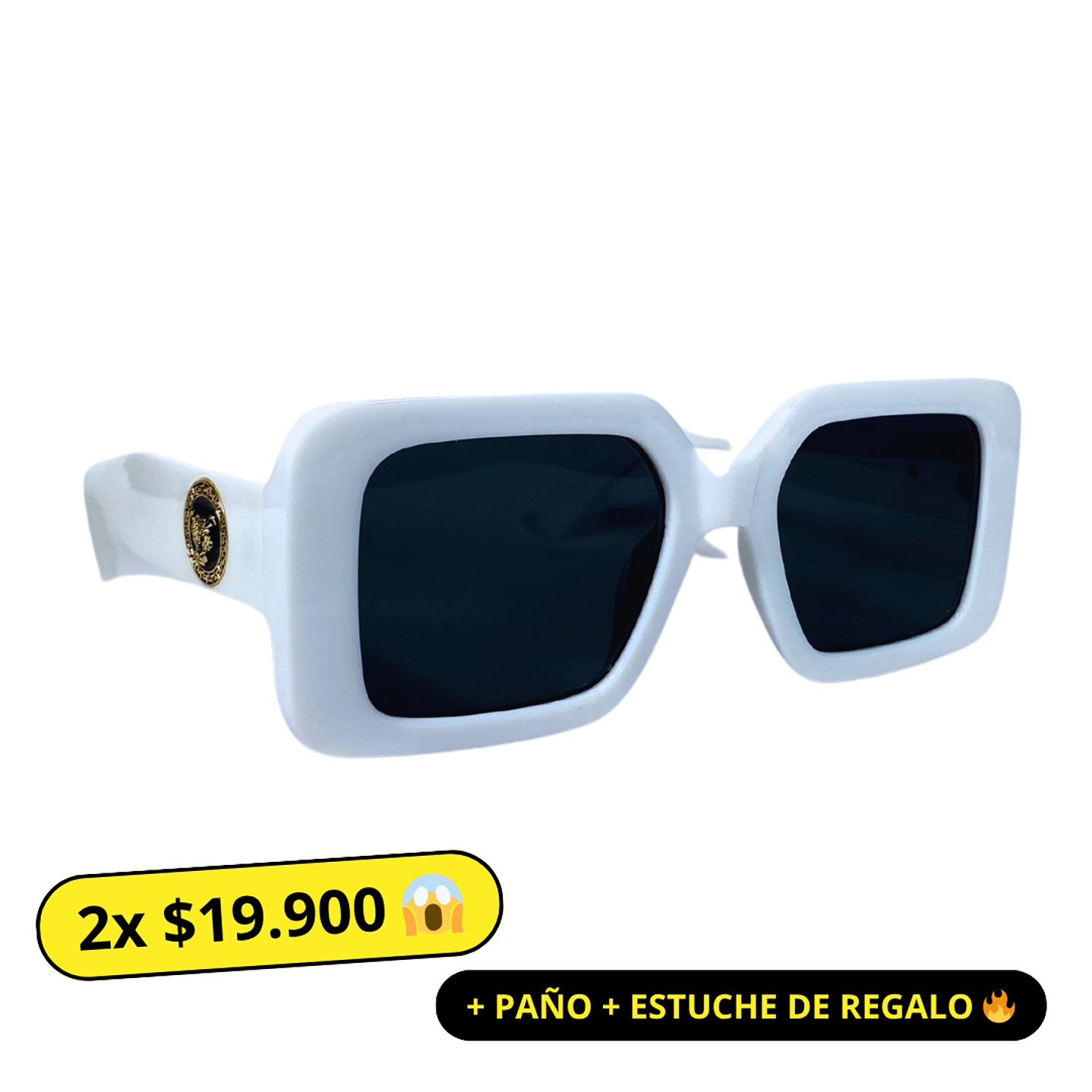 Lentes de Sol Premium Blancos Unisex 1