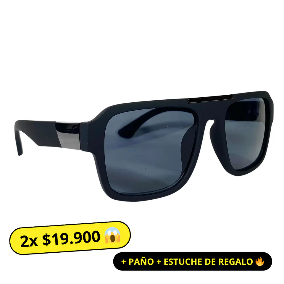 Lentes de Sol Negro Hombre 1