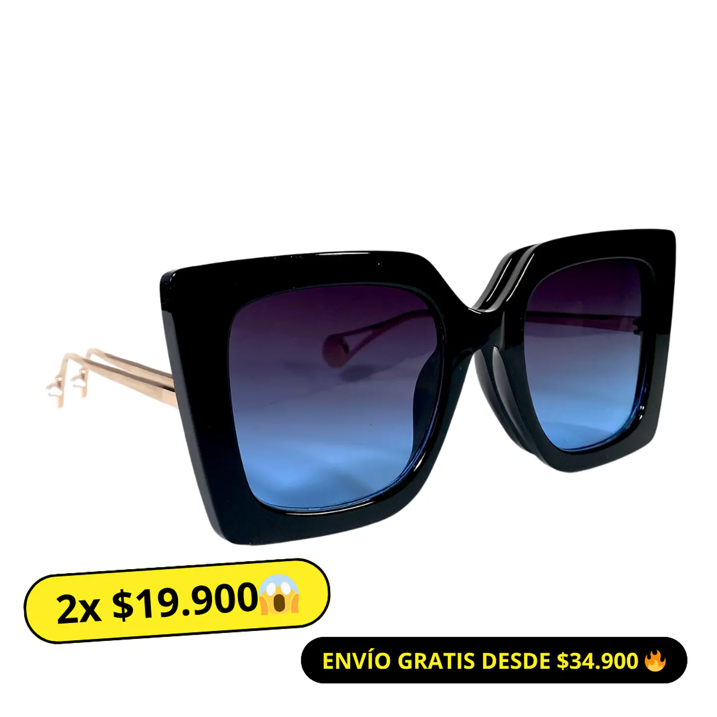 Lentes de Sol Mujer Negro   1