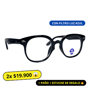 Lentes con Filtro Azul negro Unisex