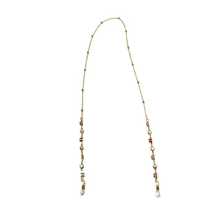 Straps para Lentes con diseño de perlas y mariposas 2