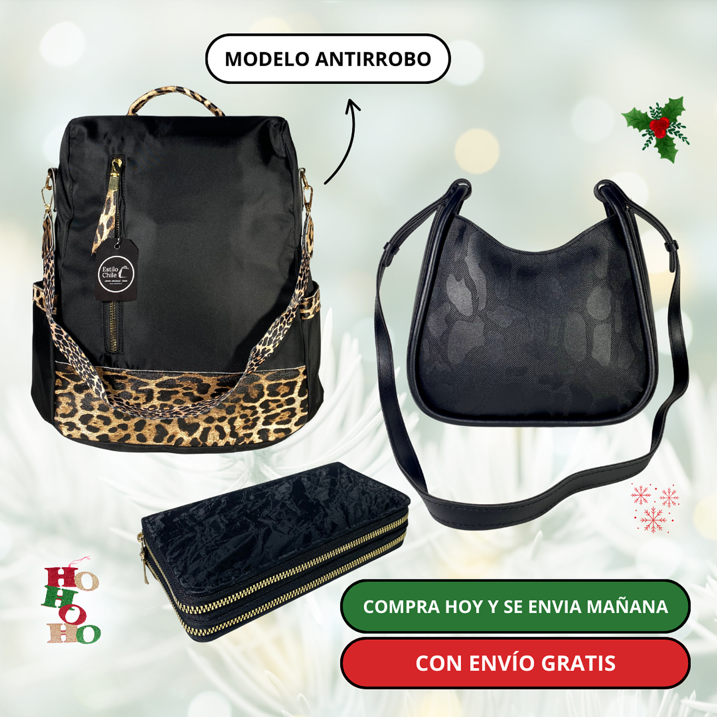 Pack 2: Mochila (antirrobo o casual) + Cartera + Billetera Grande + Envío Gratis🔥 4