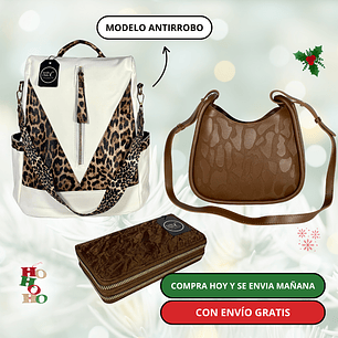Pack 2: Mochila (antirrobo o casual) + Cartera + Billetera Grande + Envío Gratis🔥