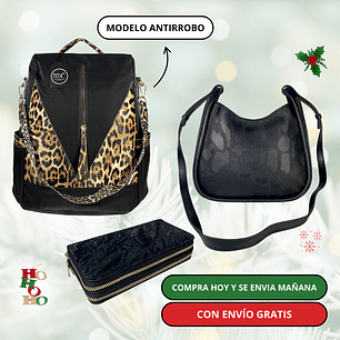 Pack 2: Mochila (antirrobo o casual) + Cartera + Billetera Grande + Envío Gratis🔥