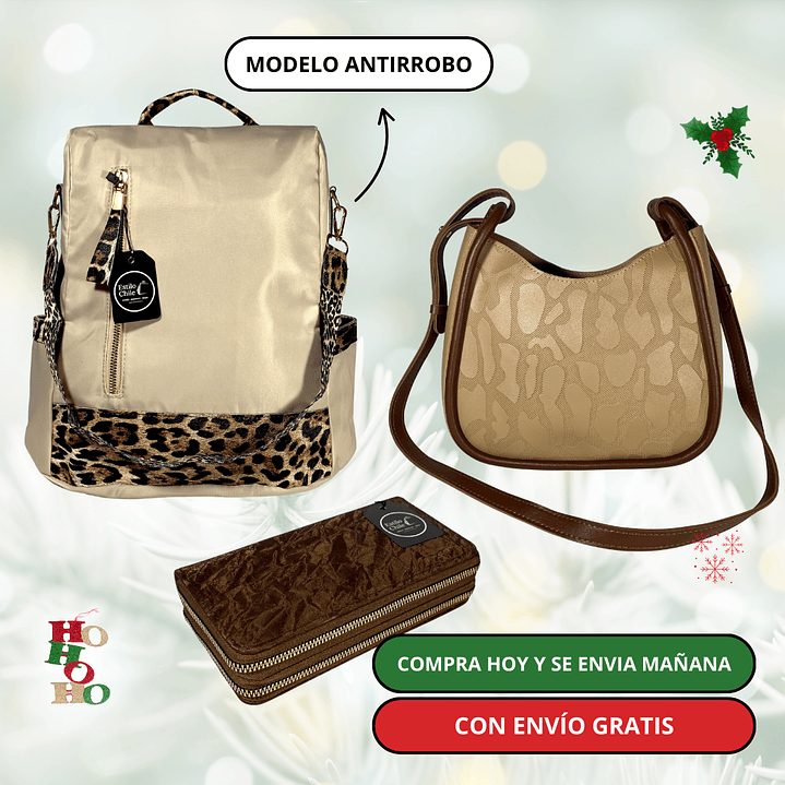 Pack 2: Mochila (antirrobo o casual) + Cartera + Billetera Grande + Envío Gratis🔥 3