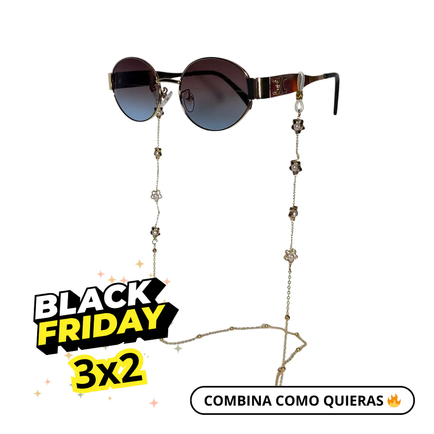 Straps para Lentes con diseño de perlas 1