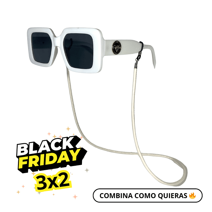Straps para Lentes Eco Cuero Blanco 1