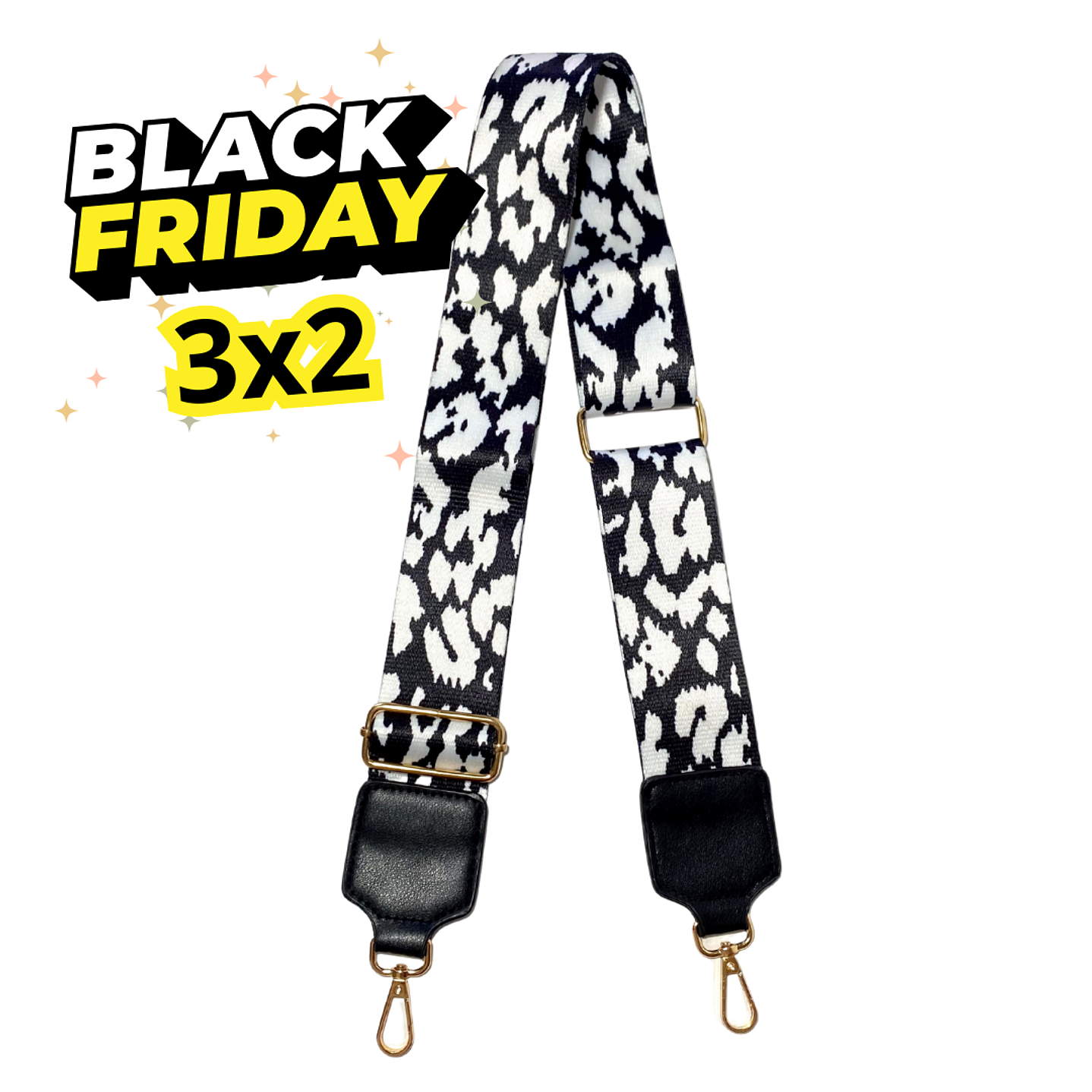 Straps Animal Print negro gran calidad  1