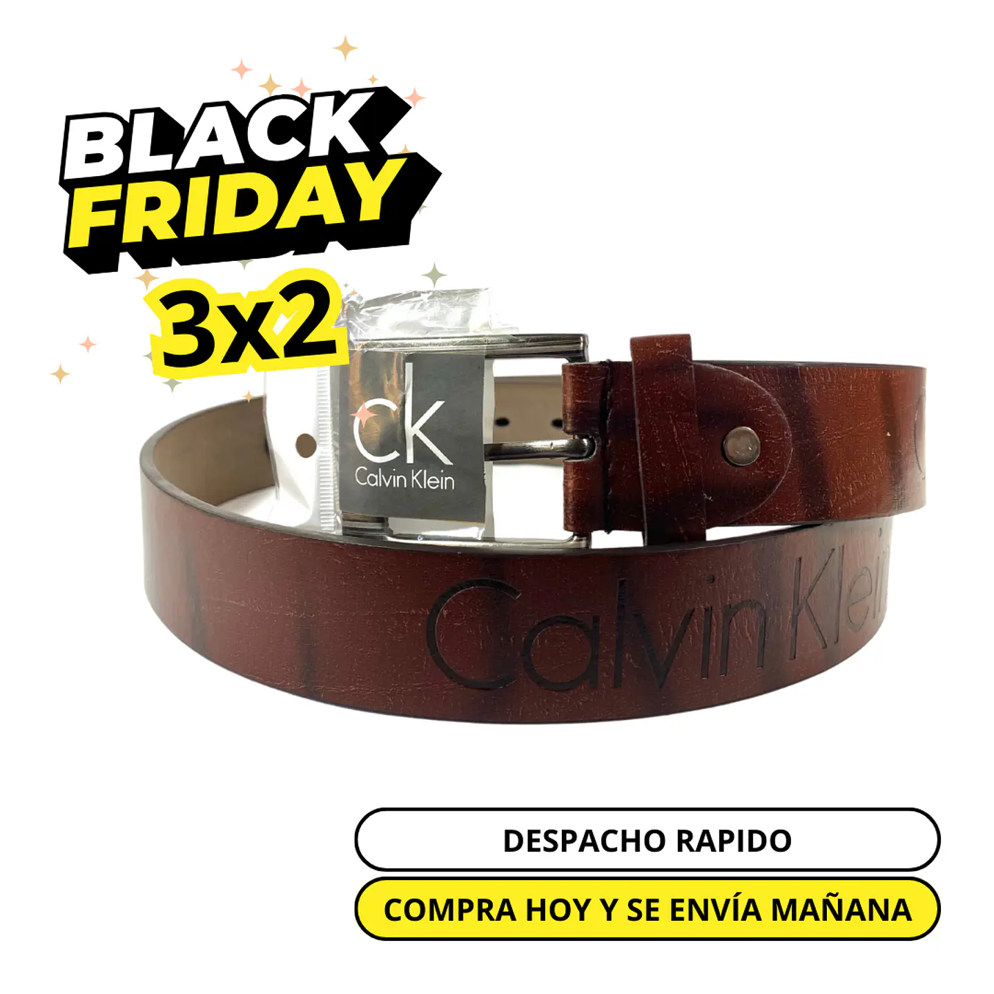 Cinturón ck Café oscuro 1