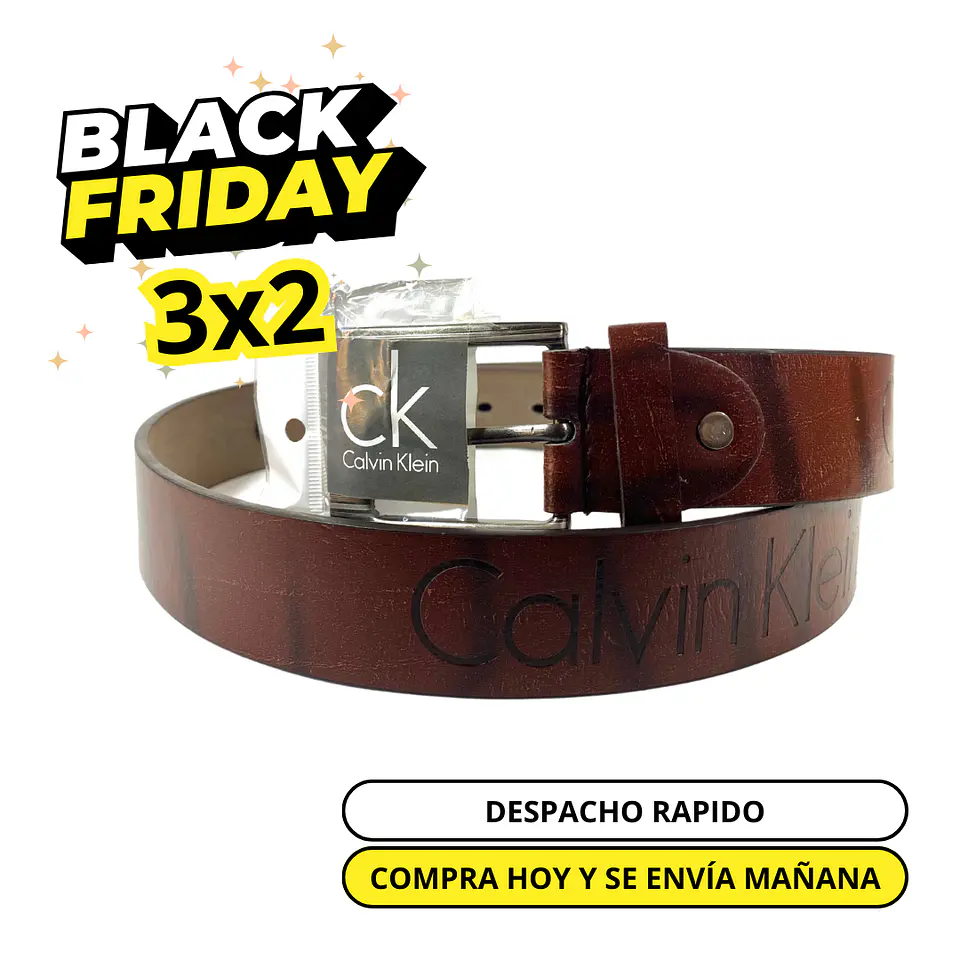 Cinturón ck Café oscuro 1