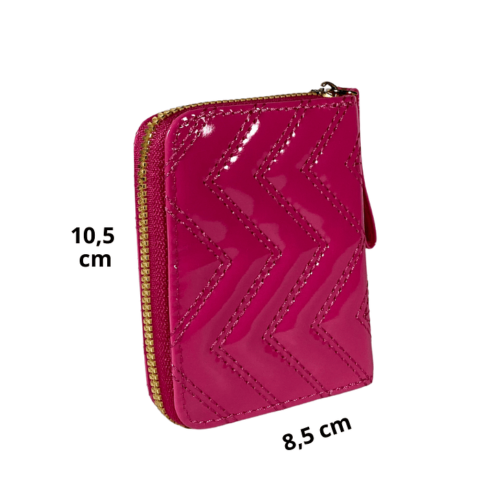 Billetera Charol Rosa 4