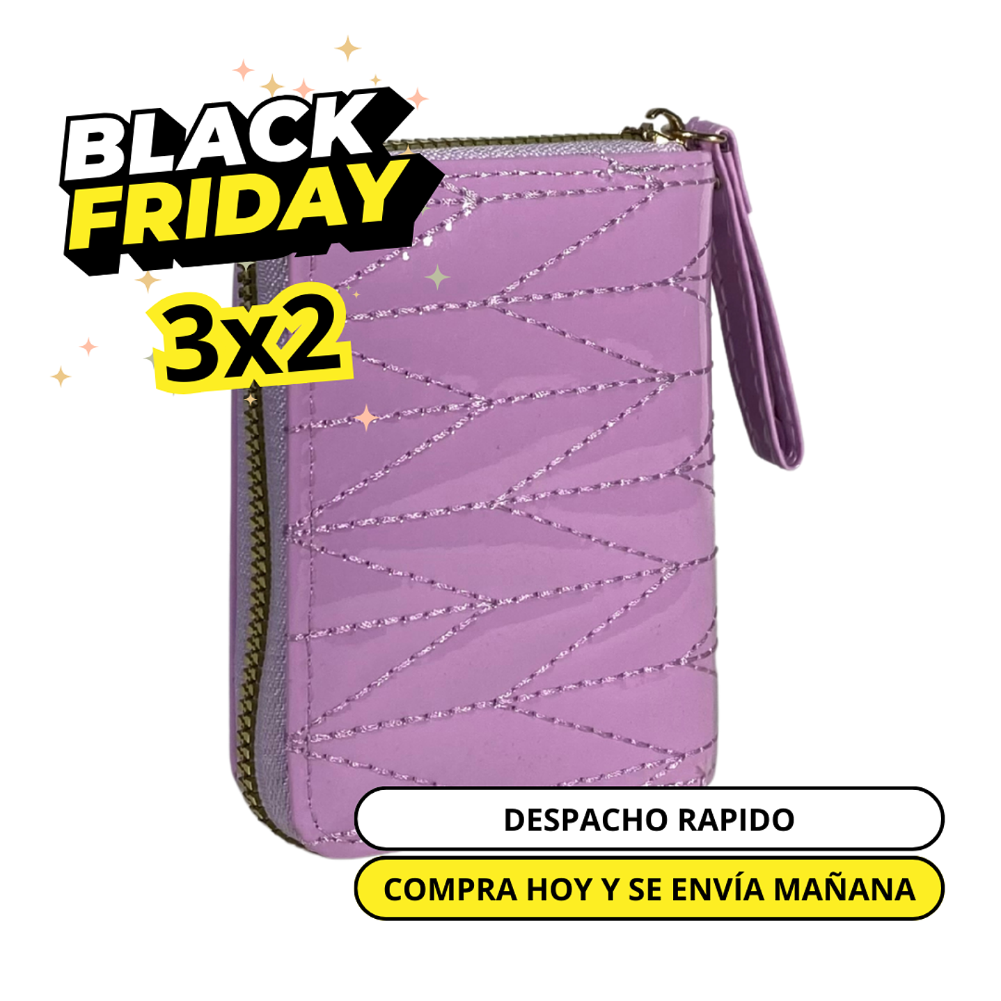 Billetera Charol Lila 1