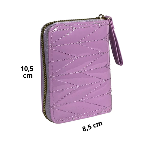 Billetera Charol Lila 4
