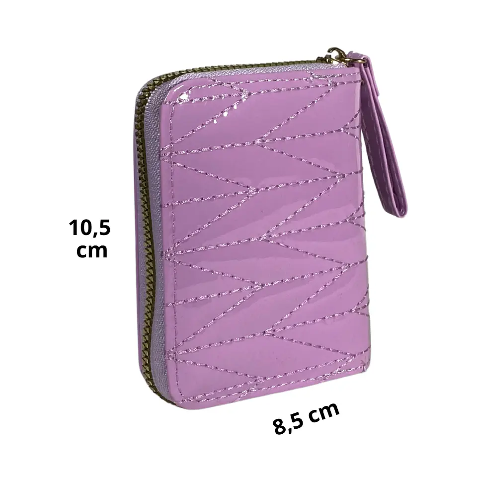 Billetera Charol Lila 4