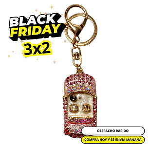 Llavero de auto rosa gran calidad