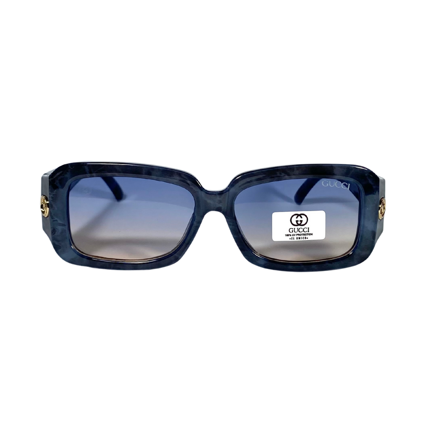 Lentes de Sol Gucci AAA Azul marmoleado Mujer 4