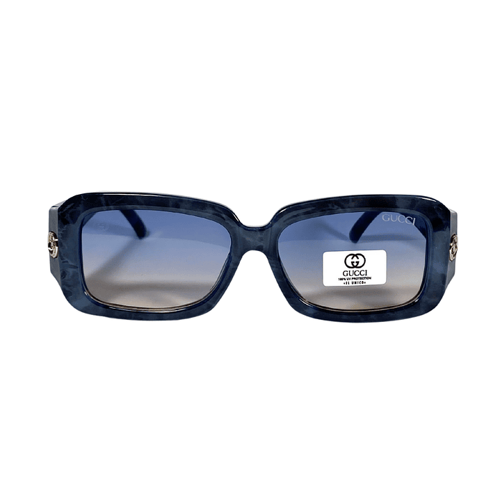 Lentes de Sol Gucci AAA Azul marmoleado Mujer 4