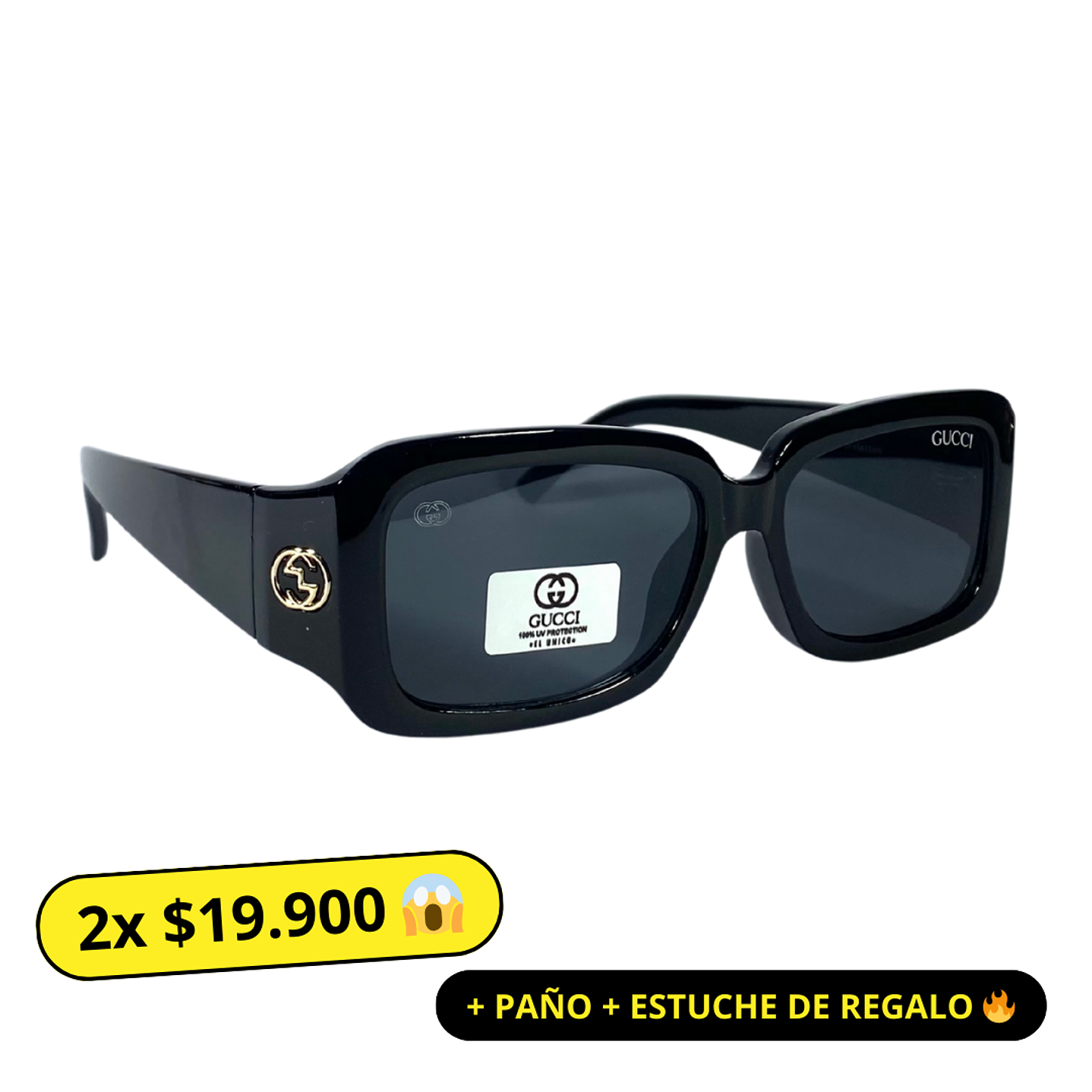 Lentes de Sol Gucci AAA Negro Mujer 1