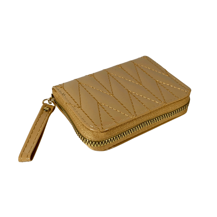 Billetera Charol Beige 4