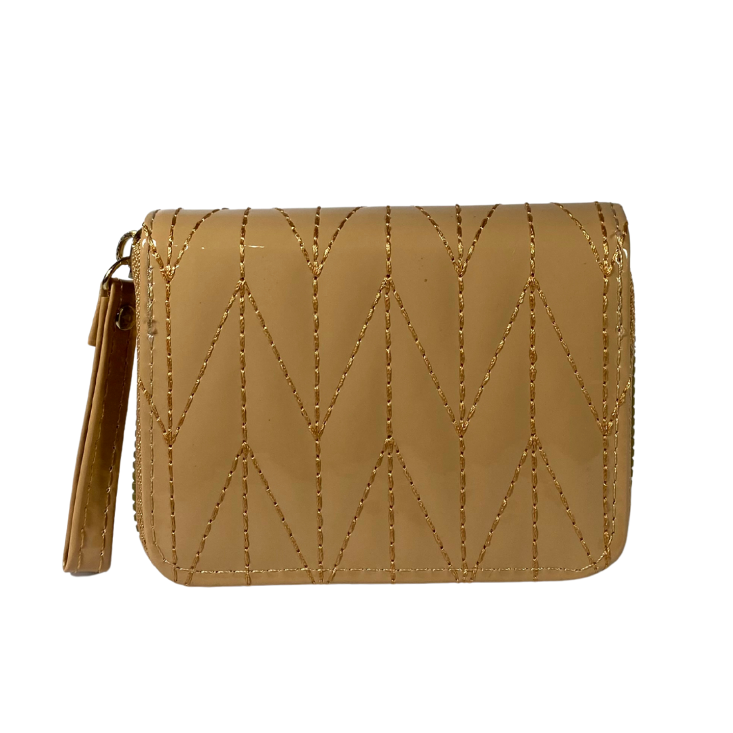 Billetera Charol Beige 2