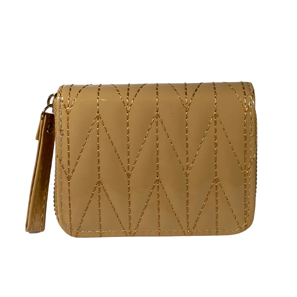 Billetera Charol Beige 2