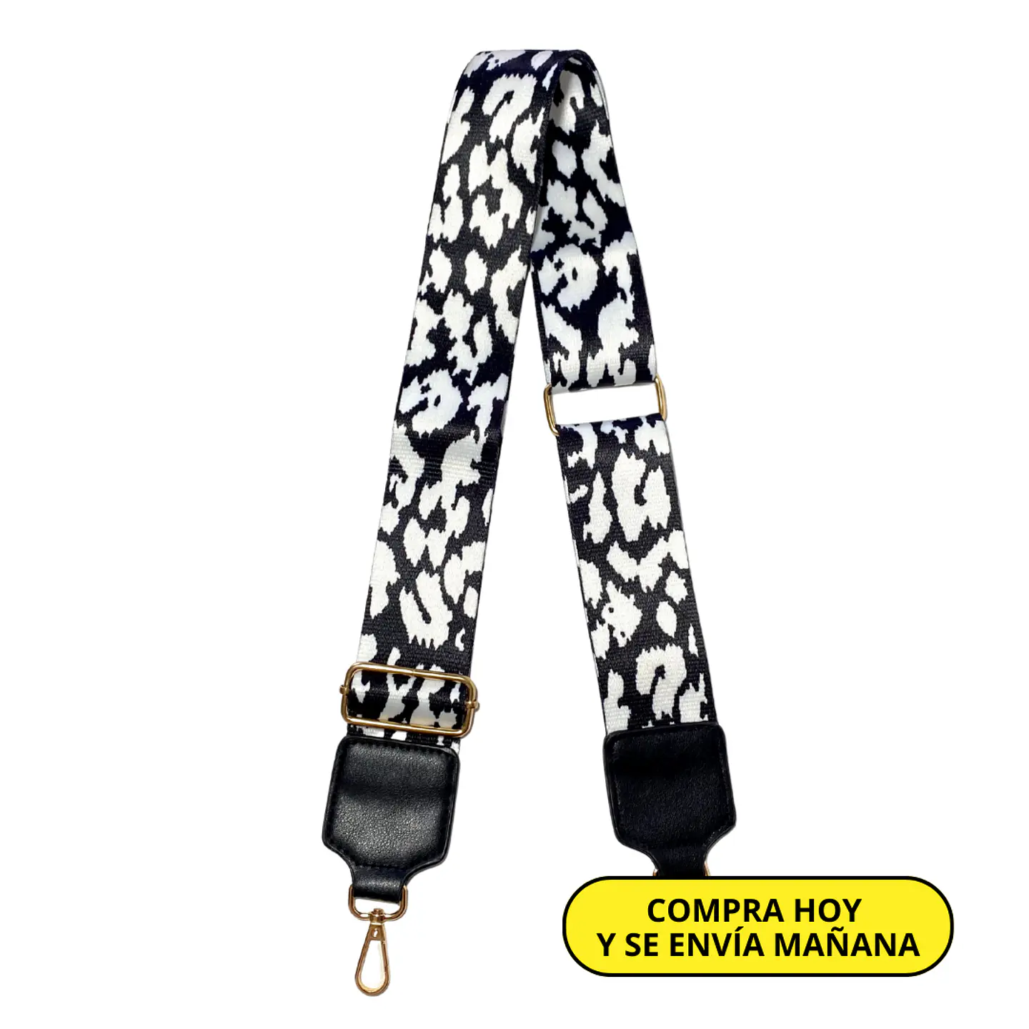 Straps Animal Print Negro Gran Calidad 1