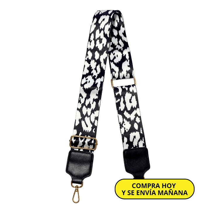 Straps Animal Print negro gran calidad  1