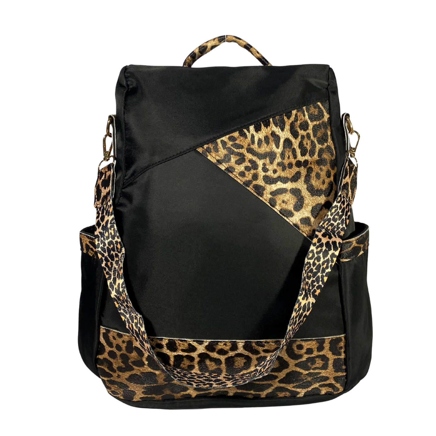 Mochila y Cartera Animal Print Negra antirrobo 3