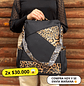 Mochila y Cartera Animal Print Negra antirrobo - Miniatura 1