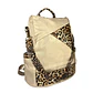 Mochila y Cartera Animal Print Beige antirrobo - Miniatura 3
