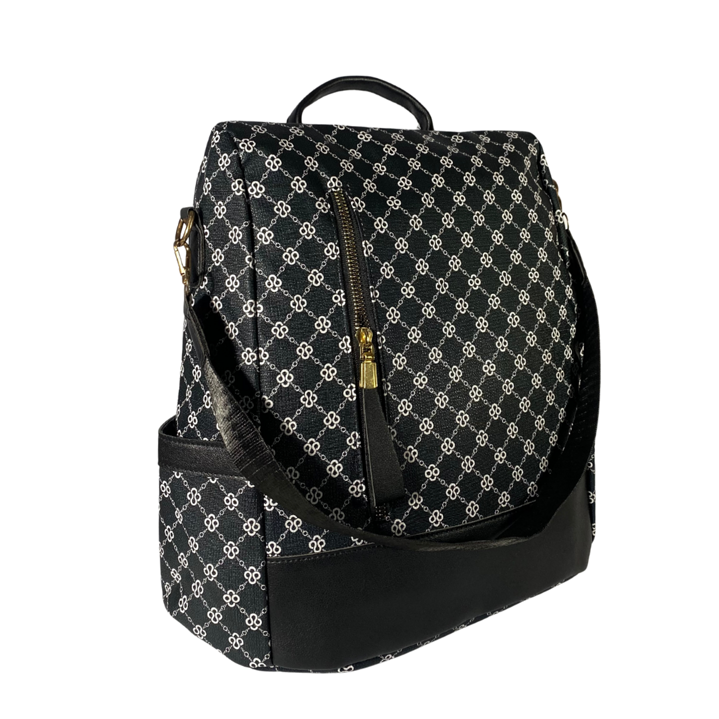 Mochila y Cartera Negro-Azulado antirrobo 5