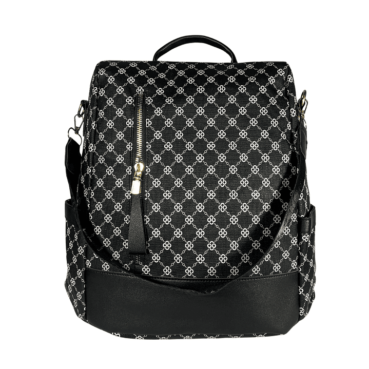 Mochila y Cartera Negro-Azulado antirrobo 4