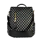 Mochila y Cartera Antirrobo Diseño Monograma Negro-Azulado - Miniatura 3