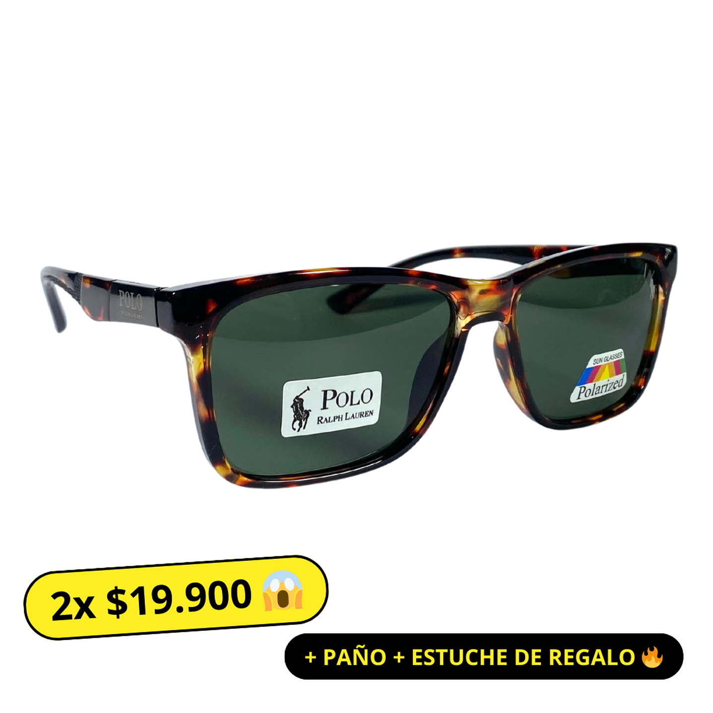 Lentes de Sol Polo AAA Animal Print Polarizado Hombre 1