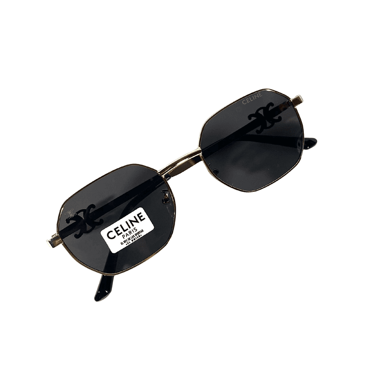 Lentes de Sol Premium Celine AAA Negro hexagonal 4