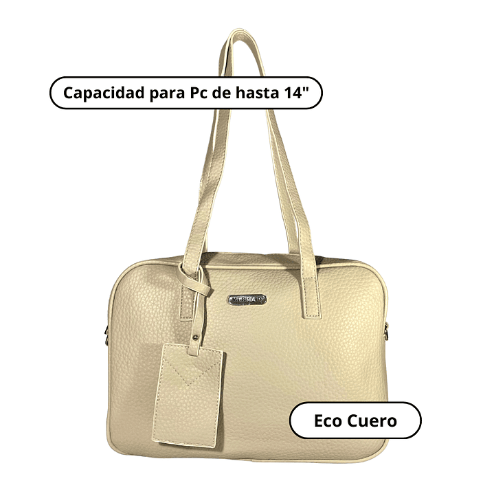 Cartera Maletín Eco Cuero (capacidad para Pc 14