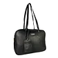Cartera Maletín Eco Cuero Negro (capacidad para Pc 14