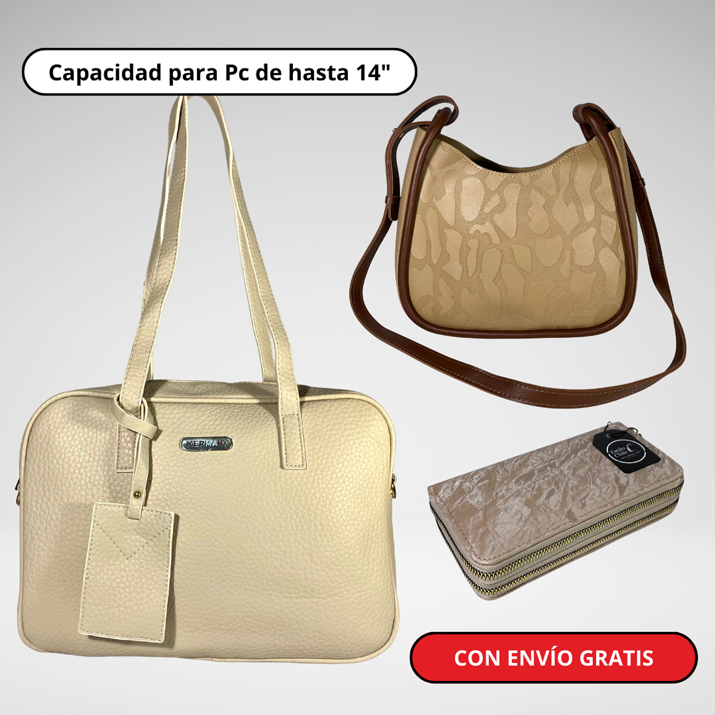 Pack 4: Cartera Maletín (Pc) + Cartera + Billetera Grande + Envío Gratis🔥 2