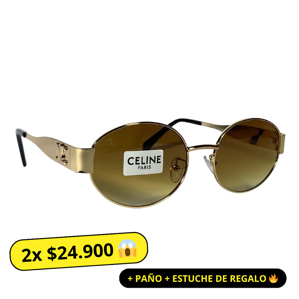 Lentes de Sol Premium Celine AAA Café Unisex 1