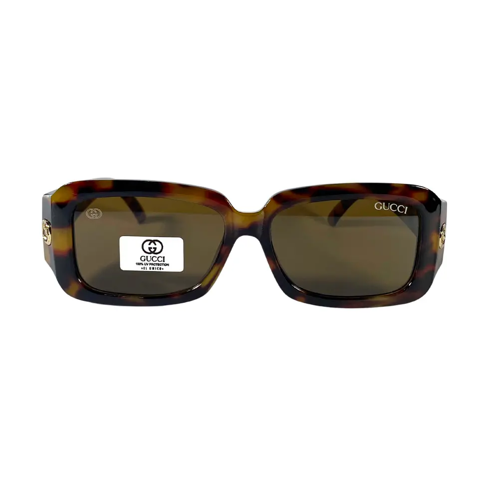 Lentes de Sol Gucci AAA Café marmoleado Mujer 3