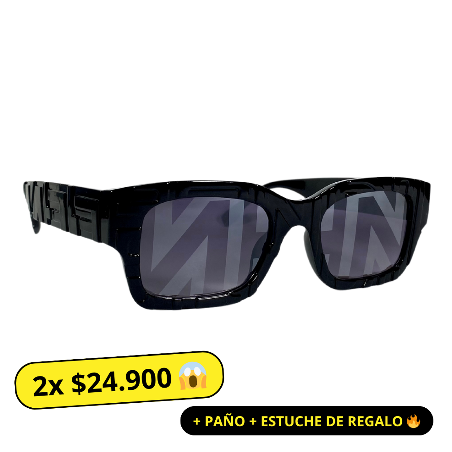 Lentes de Sol Premium Negro Hombre 1