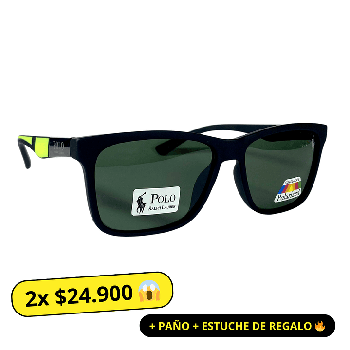 Lentes de Sol Polo AAA Negro Polarizado Hombre 1