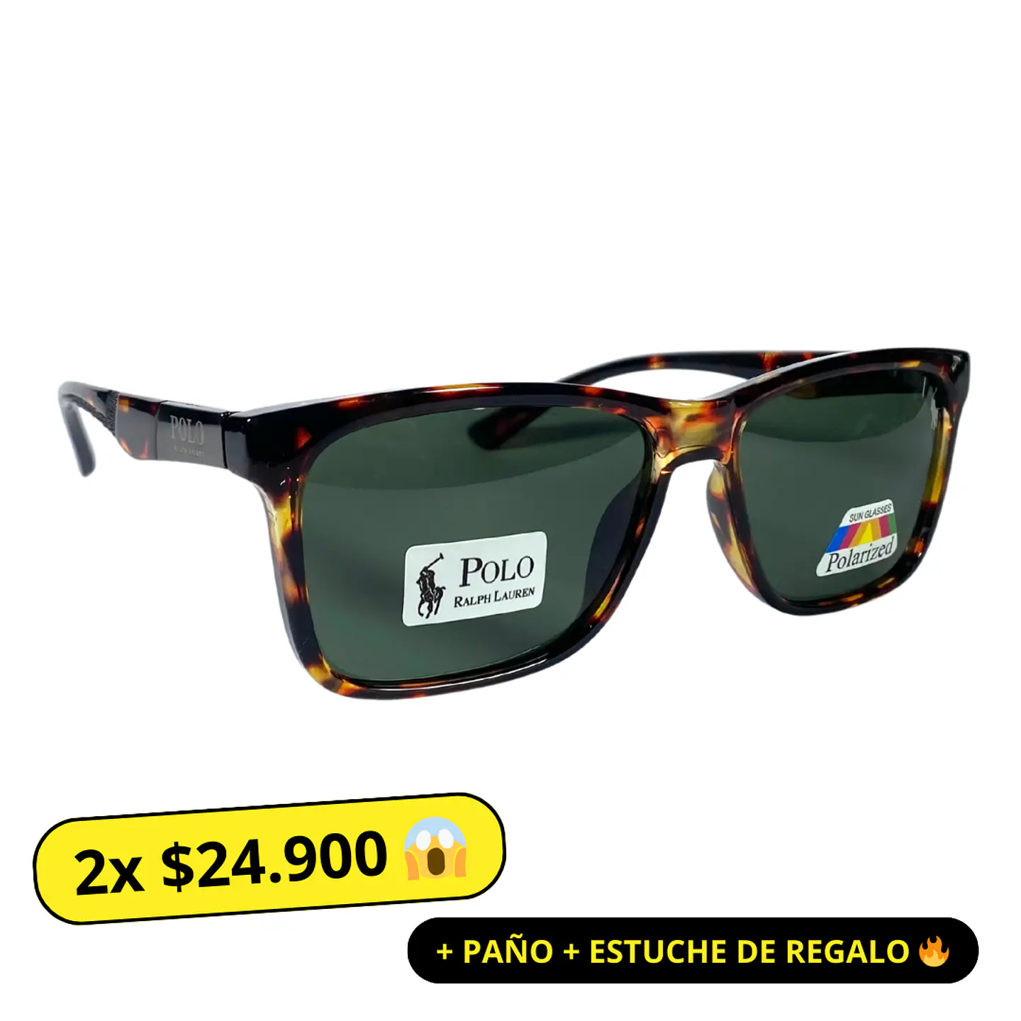 Lentes de Sol Polo AAA Animal Print Polarizado  1