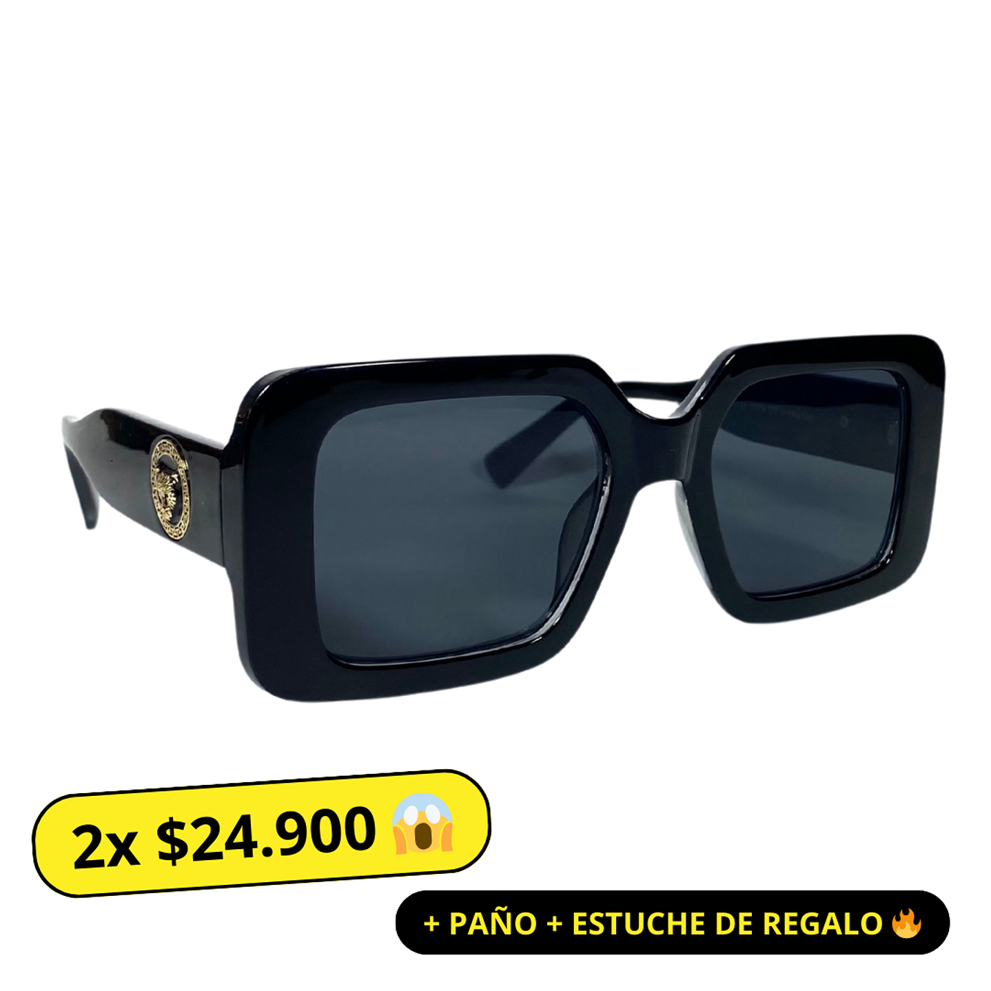 Lentes de Sol Premium Negro Unisex 1