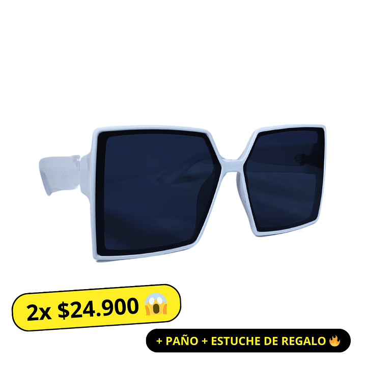 Lentes de Sol Blanco Mujer 1